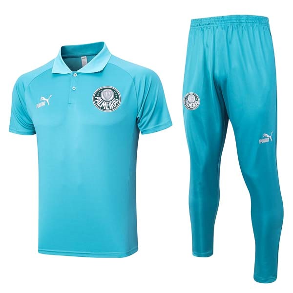 Polo Palmeiras Conjunto Completo 2023 2024 Azul